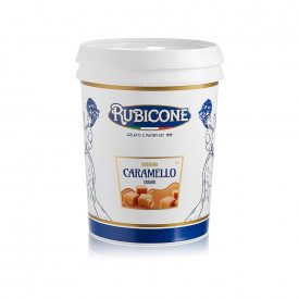 CREMINO CARAMELLO Prodotti Rubicone | scatola da 10 kg. - 2 secchielli da 5 kg. | Crema vellutata al gusto di cara caramello che