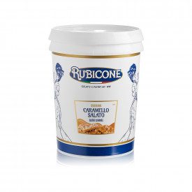 SALTED CARAMEL CREMINO | Rubicone | Certifications: gluten free; Pack: box of 10 kg. - 2 buckets of 5 kg.; Product family: cream