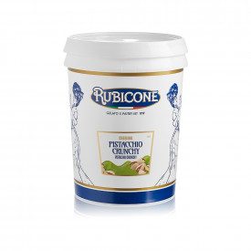 PISTACHIO CREMINO WITH GRAIN | Rubicone | Certifications: halal, kosher, gluten free; Pack: box of 10 kg.-2 buckets of 5 kg.; Pr