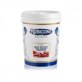 Acquista CREMINO RED VELVET E GRANELLA Rubicone | scatola da 10 kg. - 2 secchielli da 5 kg. | Crema vellutata al gusto di crema 