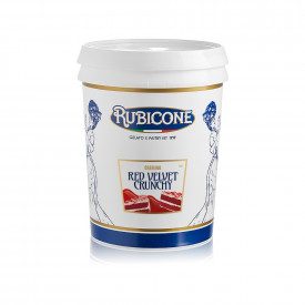 CREMINO RED VELVET E GRANELLA | Rubicone | Certificazioni: halal, kosher; Confezione: scatola da 10 kg. - 2 secchielli da 5 kg.;