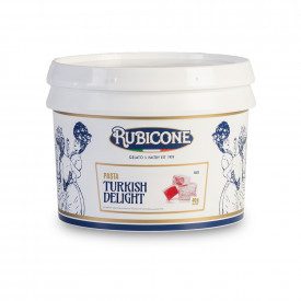 Buy online TURKISH DELIGHT PASTE Rubicone | box of 6 kg.-2 buckets of 3 kg. | Turkish Delight is a gelato paste flavored with ro