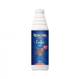 Acquista TOPPING CAFFÈ Rubicone | scatola da 6 kg. - 6 flaconi da 1 kg. | Salsa fluida al gusto Caffè. Confezionato in pratica b