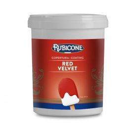 RED VELVET COVERING | Rubicone | Certifications: halal, kosher, gluten free; Pack: box of 6 kg. -4 buckets of 1.5 kg.; Product f