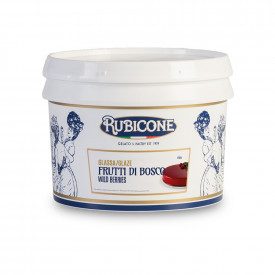 Buy online WILD BERRIES MIRROR GLAZE Rubicone | box of 6 kg. - 2 buckets of 3 kg. | Wild Berries mirror glaze for cakes. Formula