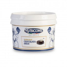 Buy online CHOCOLATE MIRROR GLAZE Rubicone | box of 6 kg. - 2 buckets of 3 kg. | Chocolate mirror glaze for cake. Formulated for