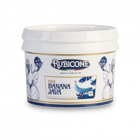 BANANA JAVA PASTE | Rubicone | Certifications: gluten free, dairy free, vegan; Pack: box of 6 kg. - 2 buckets of 3 kg.; Product 