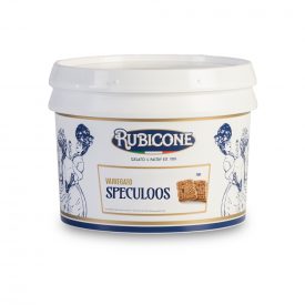 VARIEGATO SPECULOOS Prodotti Rubicone | scatola da 6 kg. - 2 secchielli da 3 kg. | Variegato al gusto speculoos con granella di 