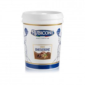 Acquista online CREMINO SNIKERONE Rubicone | scatola da 10 kg. - 2 secchielli da 5 kg. | Crema al gusto di caramello, cacao e gr