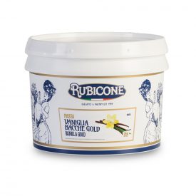 Acquista online PASTA VANIGLIA BACCHE GOLD Rubicone | scatola da 6 kg. - 2 secchielli da 3 kg. | Pasta aromatizzante al gusto di