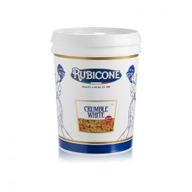 Acquista CRUMBLE WHITE GLUTEN FREE Rubicone | scatola da 8 kg. - 2 secchielli da 4 kg. | Croccante crumble di biscotti al burro 