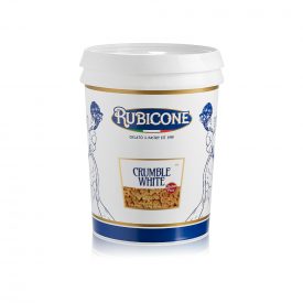 CRUMBLE CREMOSO WHITE GLUTEN FREE | Rubicone | Certificazioni: senza glutine; Confezione: scatola da 8 kg. - 2 secchielli da 4 k