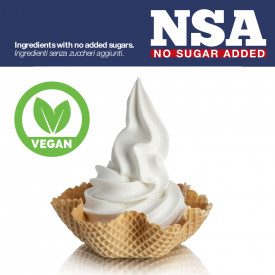 Buy online SOFTYOGURT VEGAN NSA BASE Rubicone | box of 15,2 kg. - 8 bags of 1,9 kg. | Complete product in powder for a refreshin