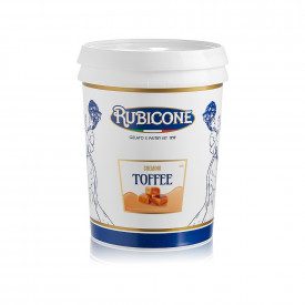 Acquista online CREMINO TOFFEE Rubicone | scatola da 10 kg. - 2 secchielli da 5 kg. | Crema vellutata al gusto di Caramello Toff