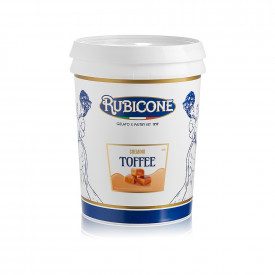 TOFFEE CREMINO | Rubicone | Certifications: gluten free; Pack: box of 10 kg. - 2 buckets of 5 kg.; Product family: cream ripples