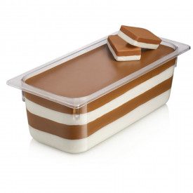 TOFFEE CREMINO | Rubicone | Certifications: gluten free; Pack: box of 10 kg. - 2 buckets of 5 kg.; Product family: cream ripples