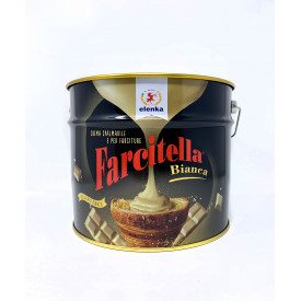 Buy FARCITELLA BIANCA 8 KG - WHITE CREAM FOR FILLING ELENKA | Elenka | bucket of 8 kg. | Filling cream for pastry made with whit