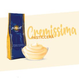 CUSTARD CREAM READY BASE 8ISPAS | Pack: box of 9,6 kg. - 6 bags da 1,6 kg.; Product family: filling creams and jams | Base ready