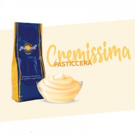 CREMISSIMA PASTICCERA NUTMAN - CREMA PASTICCERA PRONTA ALL'USO Nutman | scatola da 9,6 kg. - 6 buste da 1,6 kg. | Base pronta pe