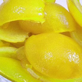 Nutman | Buy online QUARTER CANDIED LEMON PEEL NATURAL | trays of 0,9 kg. | Naturally candied fruit, ideal for garnishing and / 