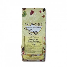 Acquista GRANELLA PER CREMA CATALANA | Leagel | busta da 2 kg. | Decorazione croccante al gusto di zucchero caramellato.