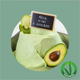 APPLE, KIWI AND AVOCADO - FRUITY & VEGGY READY BASE | Leagel | bag of 1,25 kg. | Vegan Ok certified base for a 100% veggy ice cr