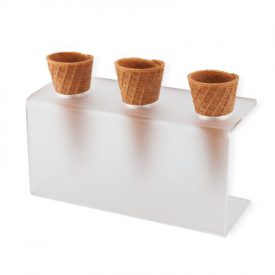 CONE HOLDER IN PLEXI - 3 SPACES | Gelq Accessories | box of 1 piece | Cones holder in plexiglass. Versatile and elegant, it adap