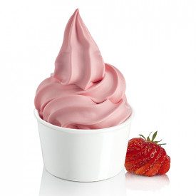 FROZEN SOFT YOGURT STRAWBERRY - 1,5 Kg. | Rubicone | Certifications: gluten free; Pack: bags of 1.5 kg.; Product family: soft se
