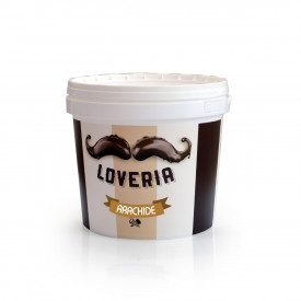 LOVERIA PEANUT - 5.5 Kg. CREMINO GELATO | Leagel | bucket of 5,5 kg. | Creamy ripple with 20% of peanuts, it boasts an intense a