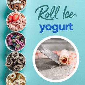 ROLL-ICE YOGURT BASE - BASE PER ROLL GELATO Prodotti Rubicone | buste da 1,6 kg. | Base in polvere specifica per la realizzazion