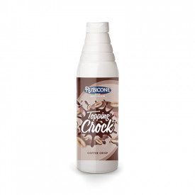 Buy TOPPING COFFEE CRISP CROCK Rubicone | bottle of 1 kg. | Fluid sauce with a delicious coffee flavor with crunchies.