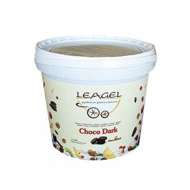 Buy CHOCO DARK RIPPLE CREAM | Leagel | bucket of 5 kg. | Chocolate shortbread-flavoured cream, with gluten-free cocoa shortbread