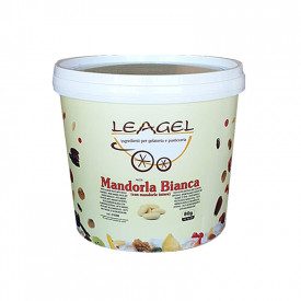 Acquista PASTA MANDORLA BIANCA (CON MANDORLE INTERE) | Leagel | secchiello da 3,5 kg. | Una pasta a base di mandorle pelate e to