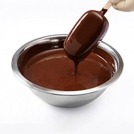 STICKAWAY WITH DARK CHOCOLATE KG 5 - COVERING GLAZE FOR ICE CREAM LEAGEL | Leagel | bucket of 5 kg. | High quality ice cream coa