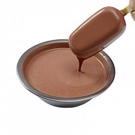 MILK CHOCOLATE STICKAWAY KG 5 - COVERING GLAZE FOR ICE CREAM LEAGEL | Leagel | bucket of 5 kg. | High quality ice cream coating 