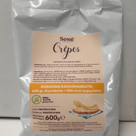 CREPES POWDER MIX GLUTEN FREE - 600g | Seng Corporation | bag of 600 g. | Crepes powder mix, GLUTEN FREE, recipe with rice flour