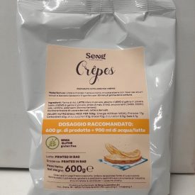 MIX PER CREPES SENZA GLUTINE - 600g | Seng | Certificazioni: senza glutine; Confezione: busta da 600 gr.; Tipo di prodotto: basi