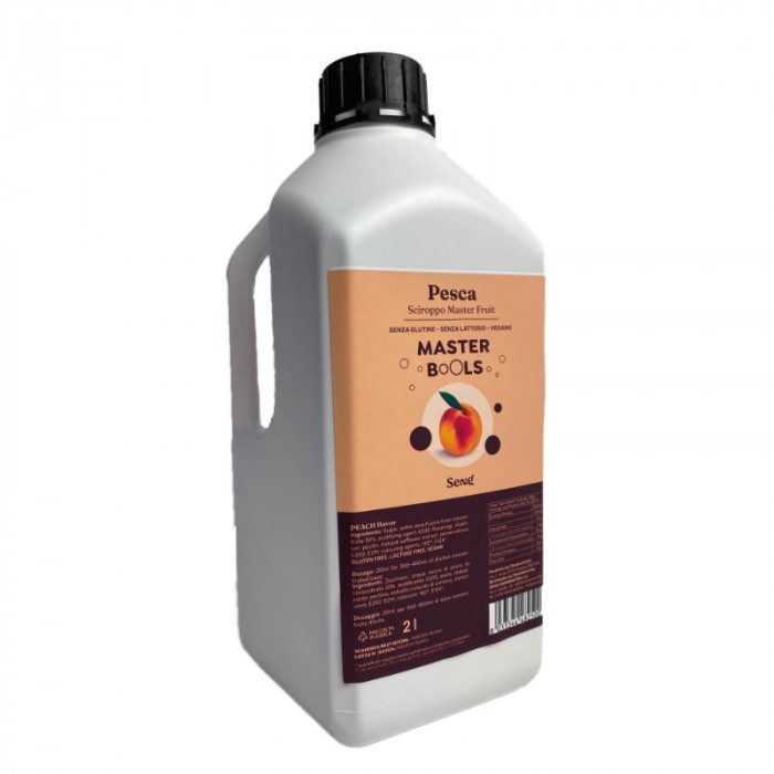 BUBBLE TEA - SCIROPPO PESCA - 2 lt. | Seng | Certificazioni: senza glutine, vegan; Confezione: bottiglia da 2 l.; Tipo di prodot BUBBLE TEA - SCIROPPO PESCA - 2 lt. | Seng | Certificazioni: senza glutine, vegan; Confezione: bottiglia da 2 l.; Tipo di prodot