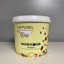 PASTRY COVER GIANDUIA - GLAZING FOR PASTRY LEAGEL | Leagel | bucket of 3,5 kg. | Specific coating for pastry with white chocolat