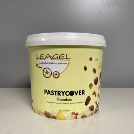 PASTRY COVER GIANDUIA - GLAZING FOR PASTRY LEAGEL | bucket of 3,5 kg. | Specific coating for pastry with white chocolate, 8% haz