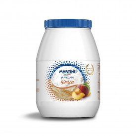 PEACH PRESTIGE RIPPLE CREAM - MARTINI LINEA GELATO | Martini Gelato | Certifications: gluten free, dairy free, vegan, emulsifier