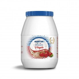 STRAWBERRY PRESTIGE RIPPLE CREAM - MARTINI LINEA GELATO | Martini Gelato | Certifications: gluten free, dairy free, vegan, emuls