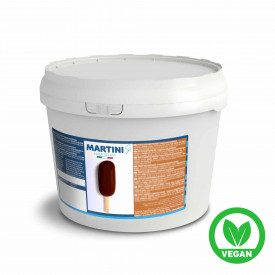 Martini Linea Gelato | Buy online PINGUINI COATING DARK 10 KG. - MARTINI LINEA GELATO | bucket of 10 kg. | With an intense dark 