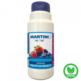 TOPPING FRUTTI DI BOSCO - MARTINI LINEA GELATO Martini Gelato | flacone da 1 kg. | Salsa al gusto frutti di bosco, per arricchir