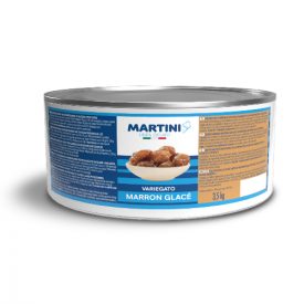 MARRON GLACE' RIPPLE CREAM - MARTINI LINEA GELATO | Martini Gelato | Certifications: gluten free, dairy free, vegan, hydrogenate