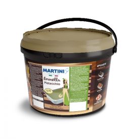 BRUNELLA PISTACCHIO - MARTINI LINEA GELATO Martini Gelato | secchielli da 5 kg. | Crema al pistacchio morbida e spatolabile alla