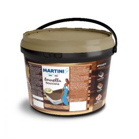 BRUNELLA NOCCIOLA - MARTINI LINEA GELATO Martini Gelato | secchielli da 5 kg. | Crema alla nocciola morbida e spatolabile alla t