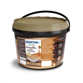 BRUNELLA LATTE E NOCCIOLE - MARTINI LINEA GELATO Martini Gelato | secchielli da 5 kg. | Crema dal gusto armonico di latte e nocc