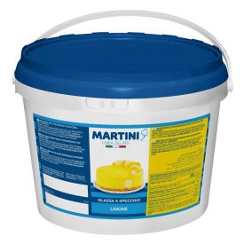 GLASSA AL LIMONE PER TORTE - MARTINI LINEA GELATO Martini Gelato | secchielli da 5 kg. | Glassa coprente dal gusto ben bilanciat