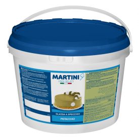 GLASSA AL PISTACCHIO PER TORTE - MARTINI LINEA GELATO Martini Gelato | secchiello da 5 kg. | Glassa al pistacchio coprente, con 